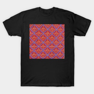 Traditional red jewish pattern T-Shirt